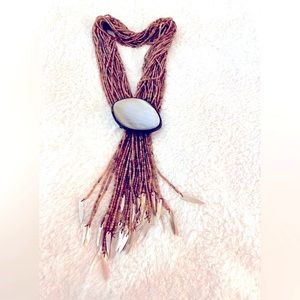 MARIKO (Palm Beach, FL) shell & beaded necklace